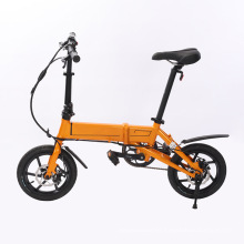 Bicicleta eléctrica plegable de motor trasero de aluminio de 14 pulgadas al por mayor de China